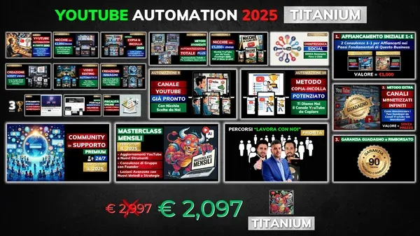 Miglior Business YouTube Automation 2025 TITANIUM – Mirco Delfino
